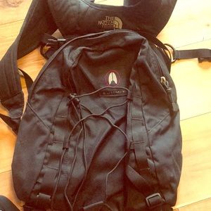 Small black North Face backpack
